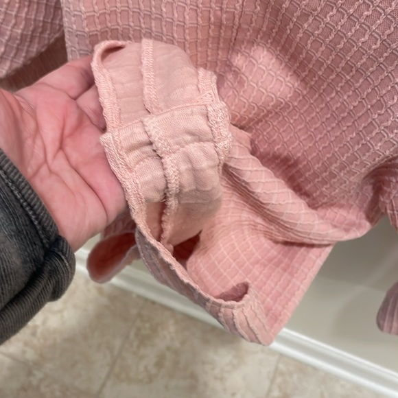 Mara Hoffman Pink Mariana Cotton-Blend Deep V-Neck Body Suit - Picture 5 of 8